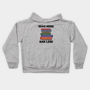 Read More, Ban Less (animals in titles version) Kids Hoodie